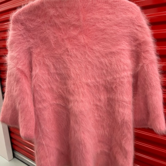 Pink Fuzzy Sweater with Rhinestone Embellishments - Picture 2 of 6